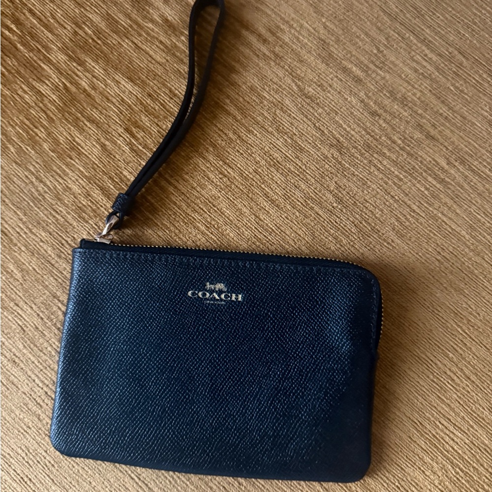 Coach Midnight Black Wristlet